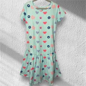 Heart and Lollipop Print - Dot Dot Smile Dress Flapper Style size 5-6 years